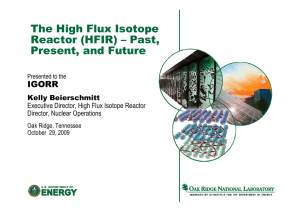 The High Flux Isotope Reactor (HFIR) – Past, Present, and Future IGORR