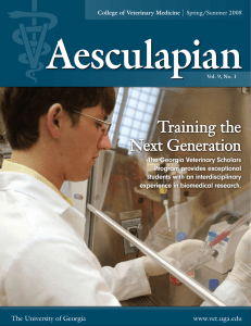 Aesculapian Training the Next Generation