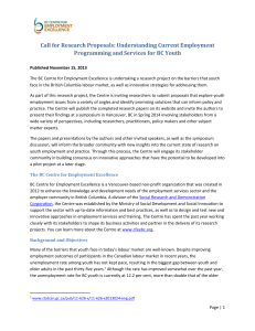 Call for Research Proposals: Understanding Current Employment