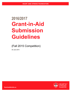 Grant-in-Aid Submission Guidelines