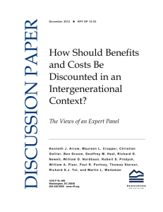 How Should Benefits and Costs Be Discounted in an