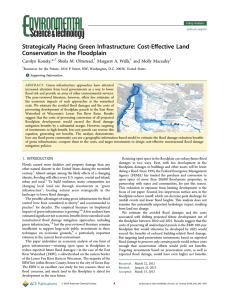ﬀective Land Strategically Placing Green Infrastructure: Cost-E Conservation in the Floodplain *