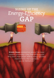 GAP Energy-Efficiency SIZING  UP THE