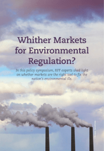 Whither Markets for Environmental Regulation?