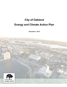 City of Oakland Energy and Climate Action Plan  