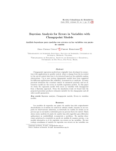 Bayesian Analysis for Errors in Variables with Changepoint Models de cambio
