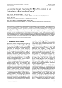 Assessing Design Heuristics for Idea Generation in an Introductory Engineering Course*