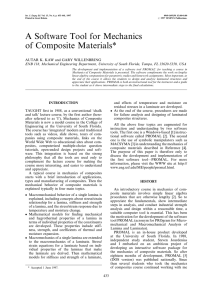 A Software Tool for Mechanics of Composite Materials*