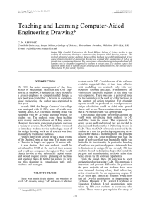 Teaching and Learning Computer-Aided Engineering Drawing*