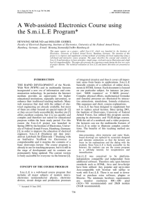 A Web-assisted Electronics Course using the S.m.i.L.E Program*