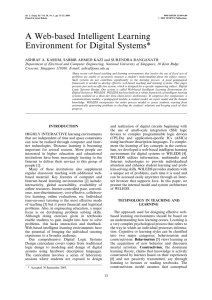 A Web-based Intelligent Learning Environment for Digital Systems*