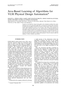Java-Based Learning of Algorithms for VLSI Physical Design Automation*