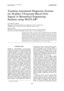 Teaching Automated Diagnostic Systems for Doppler Ultrasound Blood Flow