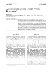 Assessing Engineering Design Process Knowledge*