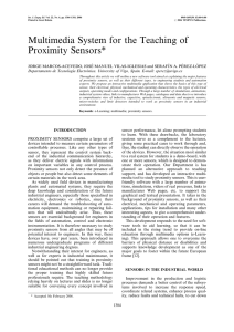 Multimedia System for the Teaching of Proximity Sensors*