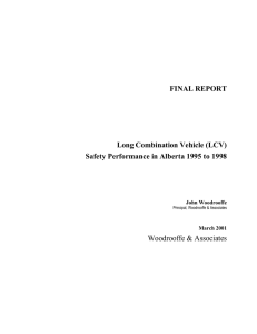 FINAL REPORT Long Combination Vehicle (LCV) Woodrooffe &amp; Associates