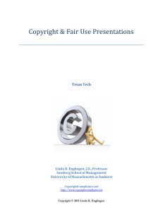 Copyright &amp; Fair Use Presentations  Texas Tech