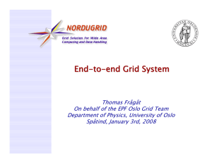 End - to end Grid System
