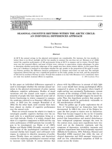 Journal of Environmental Psychology (2001) 21, 191^199 # 2001 Academic Press
