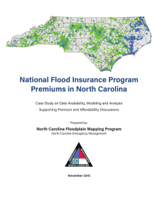 National Flood Insurance Program Premiums in North Carolina