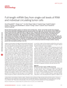 Full-length mrNA-seq from single-cell levels of rNA Daniel Ramsköld