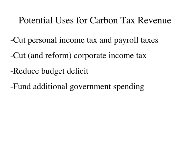 potential-uses-for-carbon-tax-revenue