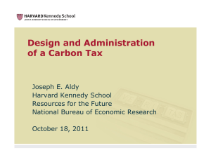 Design and Administration of a Carbon Tax