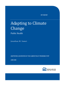 Adapting to Climate  Change    Public Health 