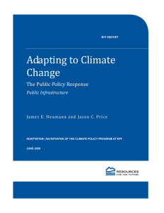 Adapting to Climate  Change    The Public Policy Response 