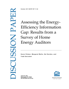 Assessing the Energy- Efficiency Information Gap: Results from a