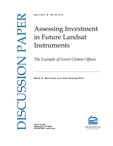 DISCUSSION PAPER Assessing Investment in Future Landsat