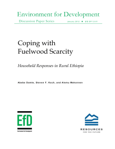 Environment for Development Coping with Fuelwood Scarcity