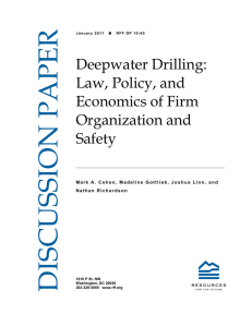 Deepwater Drilling: Law, Policy, and Economics of Firm