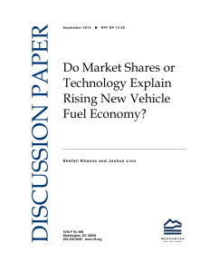 DISCUSSION PAPER Do Market Shares or Technology Explain