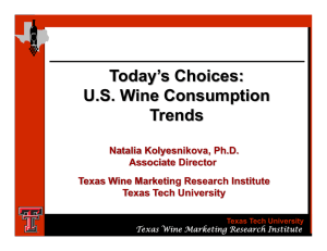 Today’s Choices: U.S. Wine Consumption Trends