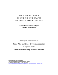 THE ECONOMIC IMPACT OF WINE AND WINE GRAPES