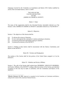 (language  reviewed  by  the  Committee ... action of the Cleveland Section.)  Rev6 11/20/05