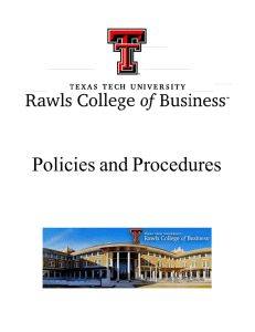 Policies and Procedures