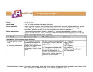 Scope and Sequence