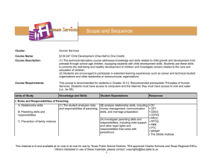 Scope and Sequence