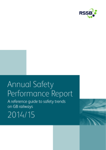 Annual Safety Performance Report 2014/15 A reference guide to safety trends