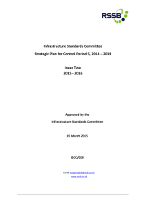 Infrastructure Standards Committee Issue Two 2015 - 2016