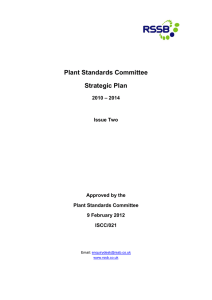 Plant Standards Committee Strategic Plan  – 2014
