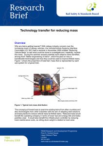 Research Brief Technology transfer for reducing mass Overview