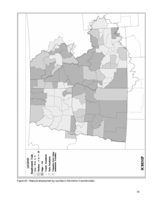 15 Figure 10—Resource employment by counties in the interior Columbia basin.