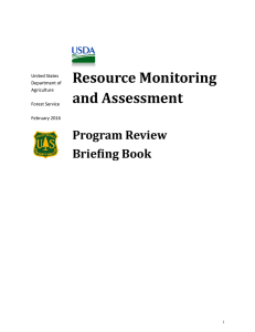 Resource Monitoring and Assessment Program Review Briefing Book