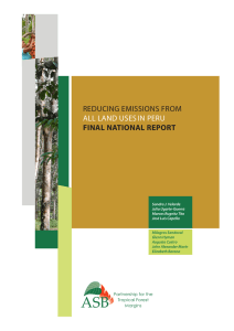REDUCING EMISSIONS FROM ALL LAND USES IN PERU FINAL NATIONAL REPORT