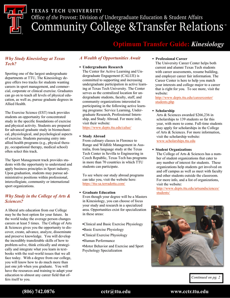 Optimum Transfer Guide Kinesiology A Wealth Of Opportunities Await