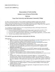 § Memorandum Understanding Student Access &amp; Success Partnership