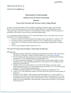 § Memorandum of Understanding Student Access &amp; Success Partnership Between